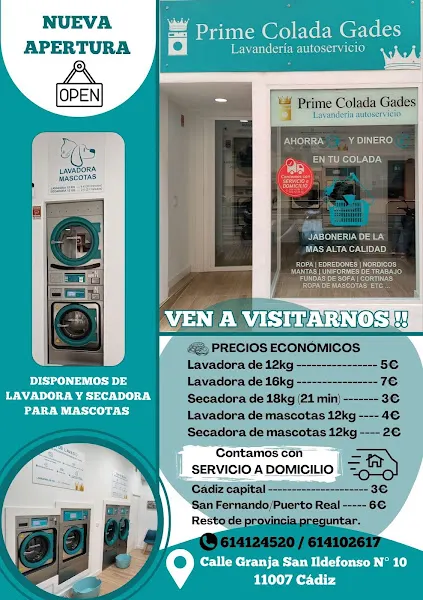 Prime Colada Gades. Lavandería Autoservicio