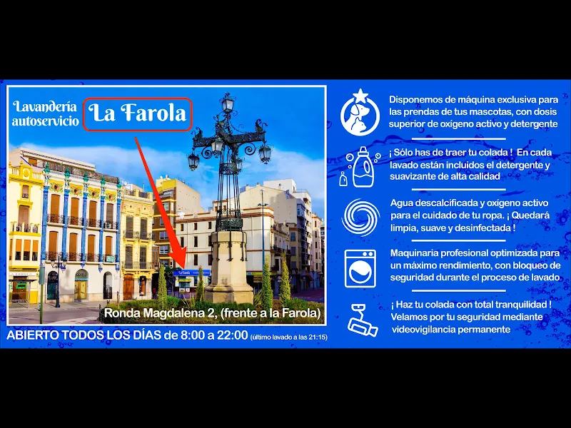 Lavanderia Autoservicio "La Farola" - Lavandería de autoservicio en Castellón de la Plana - foto 2