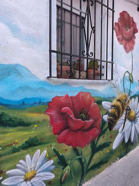Mural n°6. Bienvenidos al Barrio El Almendral - Jaén