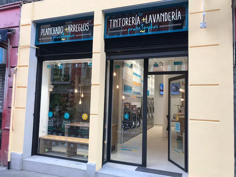 Lavandería y tintorería Pressto + Plus Madrid centro, servicio a domicilio.