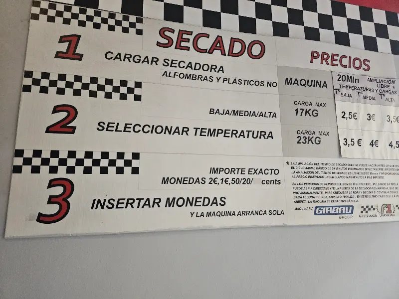 Lavandería Formula 1