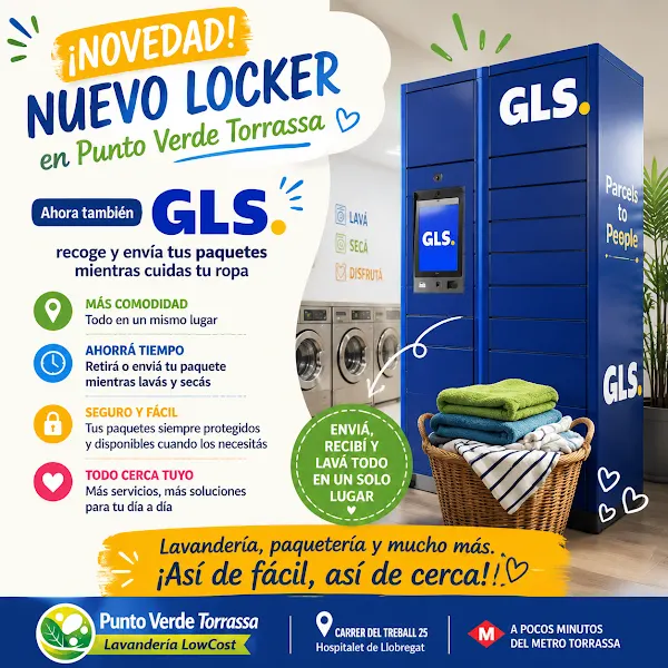 Lavandería autoservicio Low Cost Torrassa
