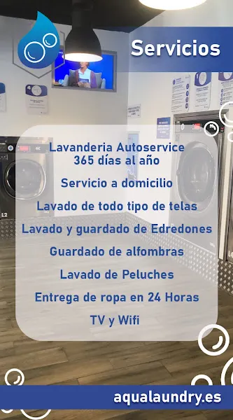 Aquasat Lavandería - Lavandería de autoservicio en València - foto 2