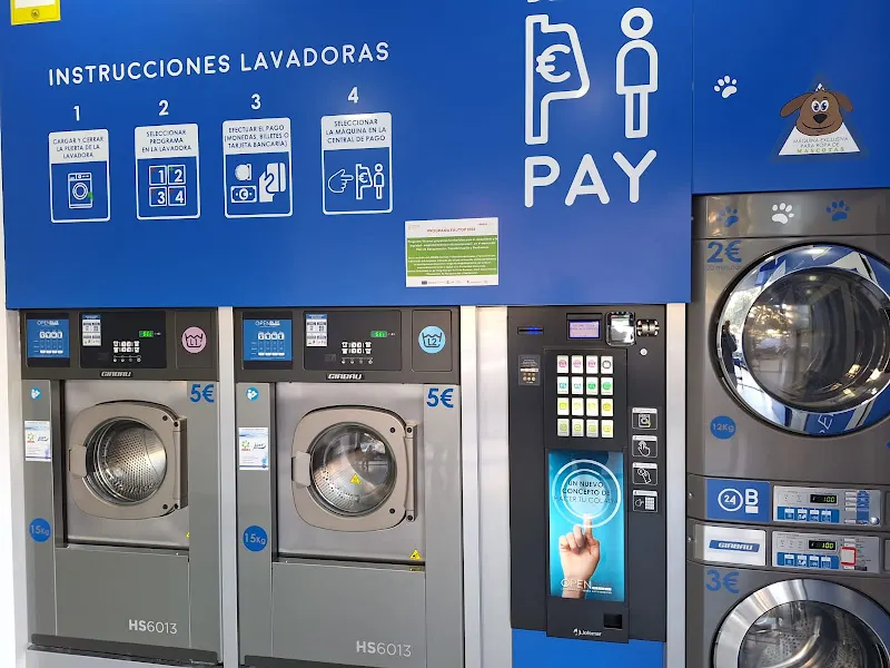 Lavandería autoservicio openblue 24h Valencia