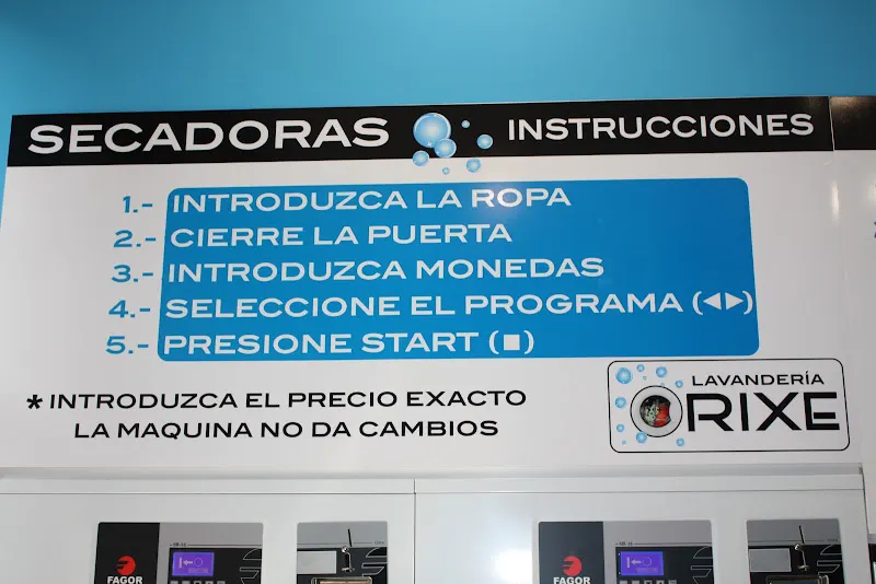 Lavandería Orixe Autoservicio